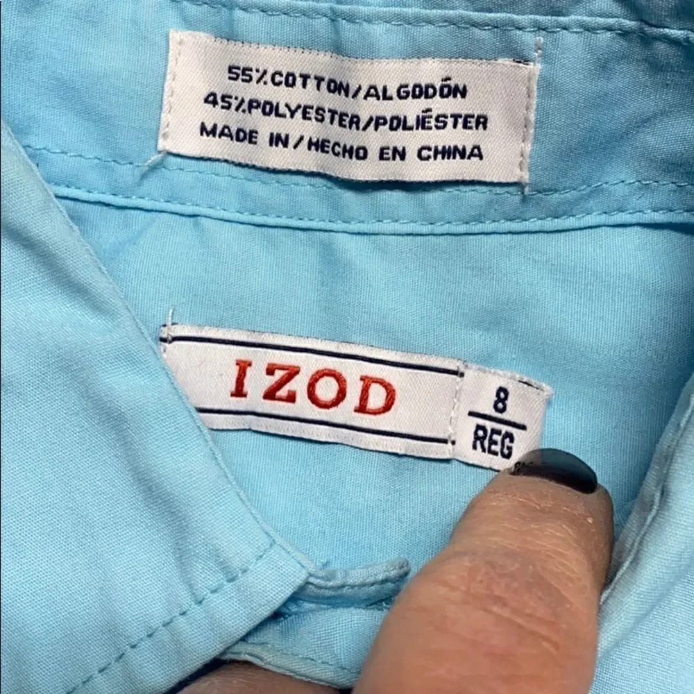 Bundle IZOD Boys Button Down Shirts 8 Reg